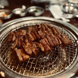 They have the best marinated Gal-be BBQ.  Servers are very friendly.  Strongly recommend