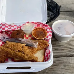 Fried catfish plate