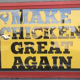  sign in the window