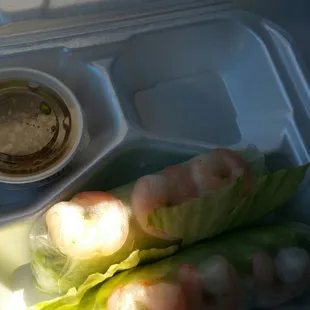 The spring rolls are great