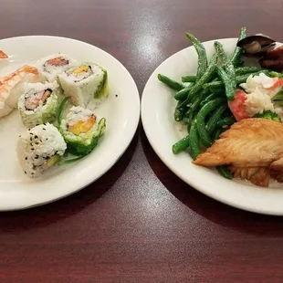 sushi and sashimi, food