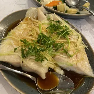 Steamed filet of sole