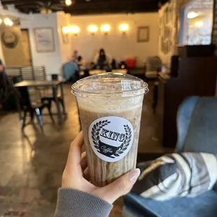 Lucky clover cold brew w mint and irish cream