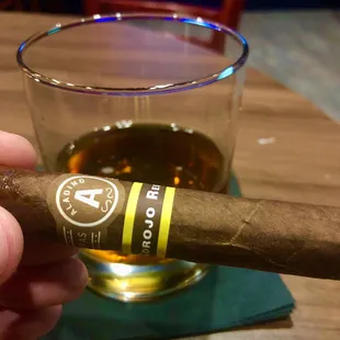 A grand cigar and a delightful rum