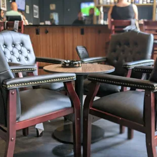 two chairs and a table