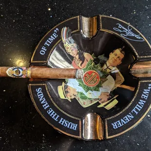 a close up of a cigar