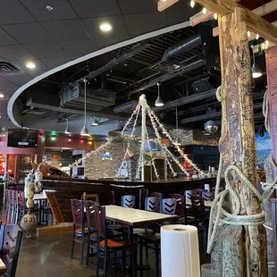 the interior of the restaurant