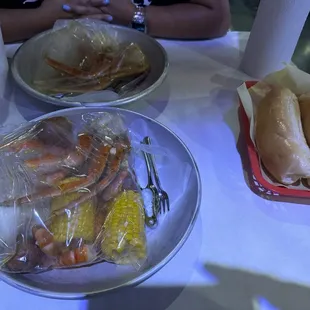Two pounds of 1) Snow Crab Legs and Shrimp