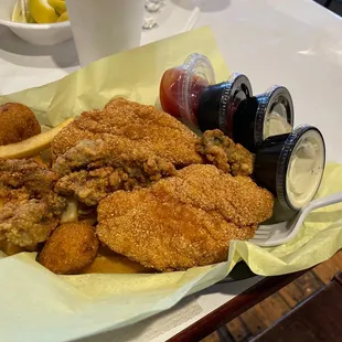 Catfish and Oyster basket