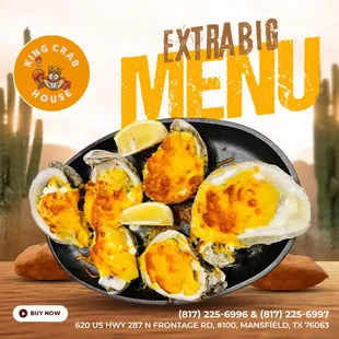 Savor the delicious oyster grilled cheese at King Crab House!
     !!!!