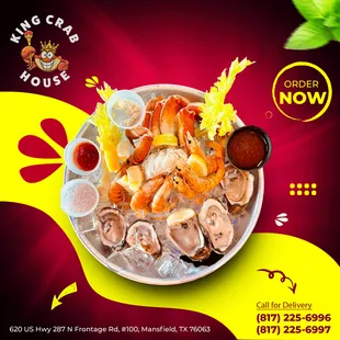 Savor the weekend with our mouthwatering seafood specials at King Crab House, where every dish is a celebration of coastal flavors and culin