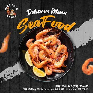 Make your special moments even more memorable with seafood. 
Bring your family and friends to our restaurant for a delicious mea