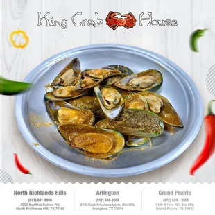 Experience a culinary delight with our sensational Seafood Dish at King Crab House, showcasing a delectable medley of fresh catches