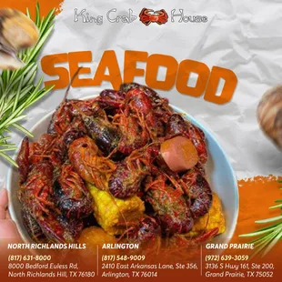 Indulge in the finest seafood with our mouthwatering crawfish dishes at King Crab House.