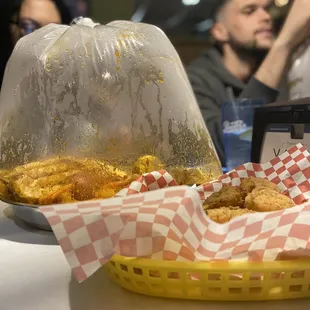 Boil and F2. Fried Shrimp Basket