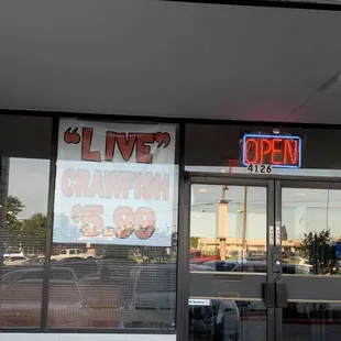 the front of a restaurant