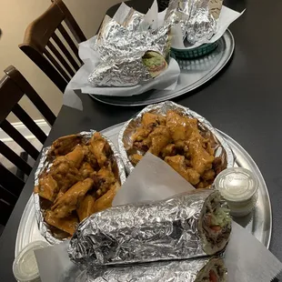 Wings and hoagies!