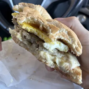 (Breakfast) Bagel Sandwich with sausage