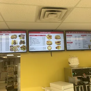 Menu boards