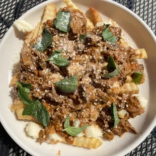 Lamb ragu poutine special