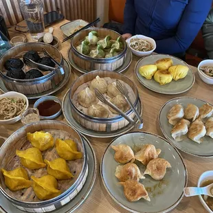 Chicken, pork, vegetable, truffle dumplings