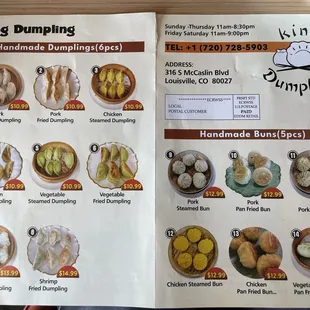 ramen and noodles, menu