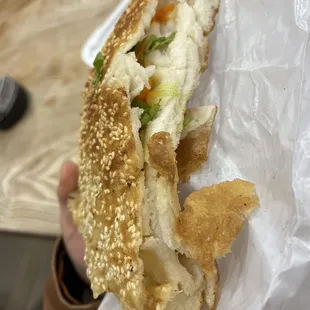 Sesame Pancake Sandwich