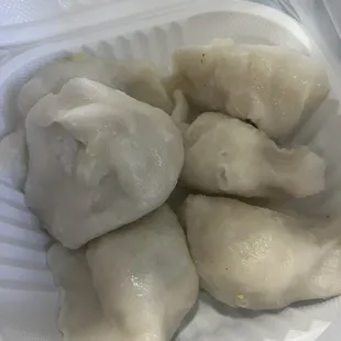 Veggie Dumpling Noodle Soup