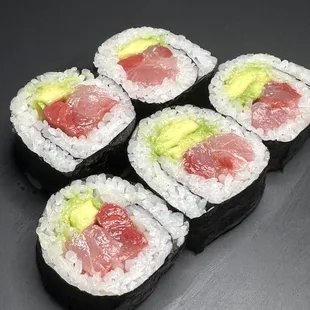 four pieces of king eel sushi