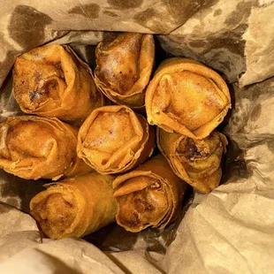 8 pork eggrollls