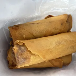 Dozen pork eggrolls