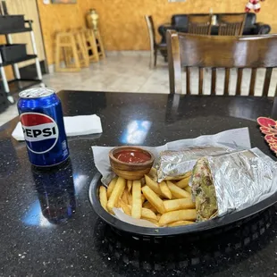 Falafel wrap combo
