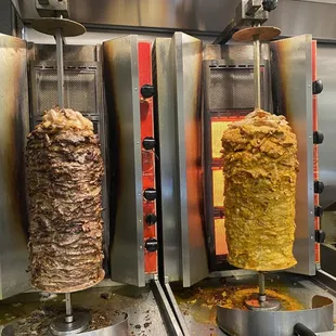 a kebab being cooked