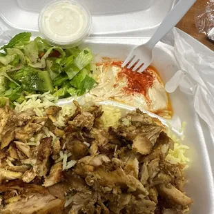 Chicken Shwarma plate