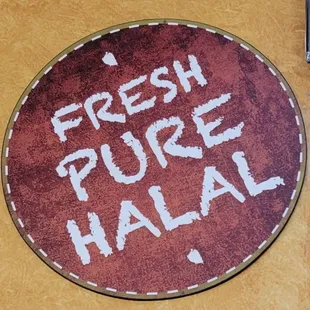 Fresh pure halal