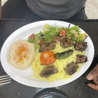 Beef Kabob Plate