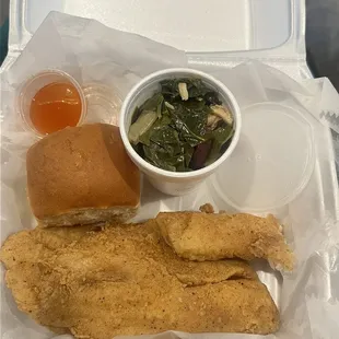 Tilapia and greens