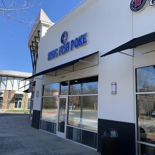 the front of the building