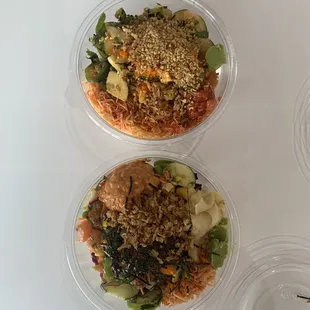 Two Build Your Own Large Poke Bowl. delicious!