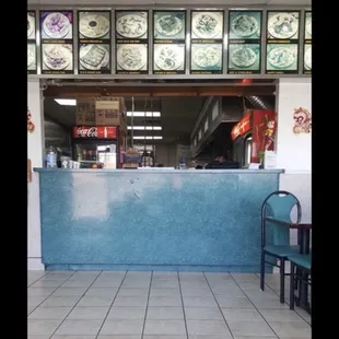 the front of a restaurant