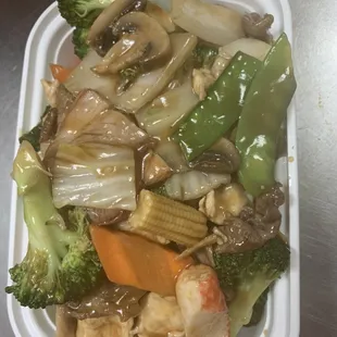 Seven star around the moon