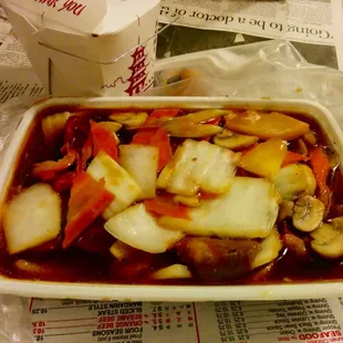 Roast Pork with mushrooms