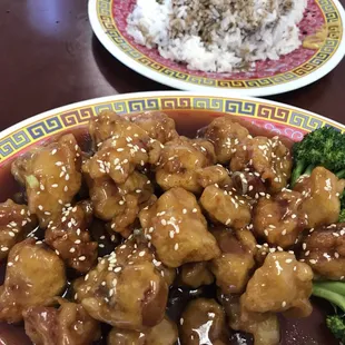Sesame chicken.