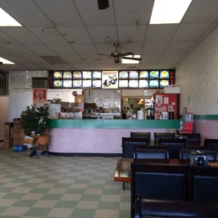 The ordering counter.