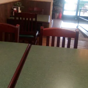 Inside King Grill: casual but upper level Mediterranean food. Good sized portions.