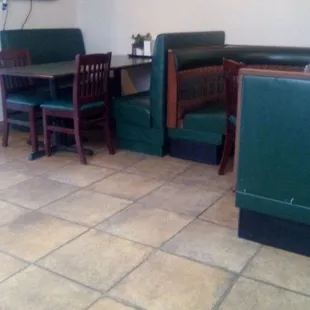 Inside King Grill. Hard to see from the street but surprisingly good Middle Eastern food.
