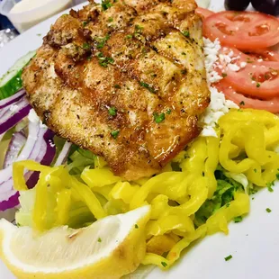Salmon Greek Salad