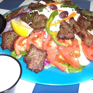 Grilled Steak Greek Salad