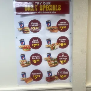 Hey guys grab your special.