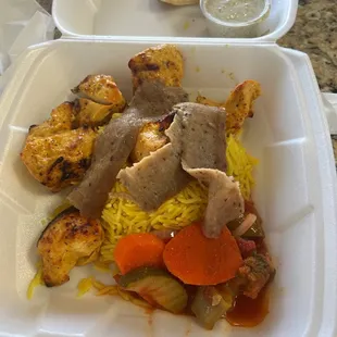 Chicken Kabob Plate